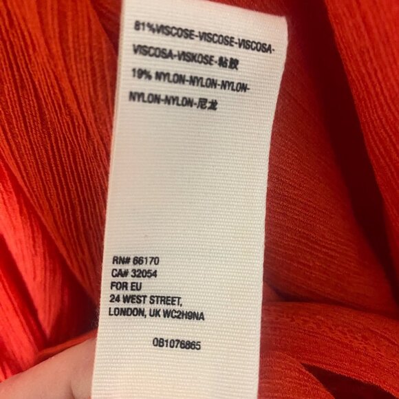 Free People Check On It Wrap Top Womens SM Red‎ Casual Boho Holiday - Picture 5 of 9